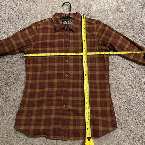 Filson Women’s Alaskan Guide Shirt Rust/Brown Medium - Picture 7 of 7